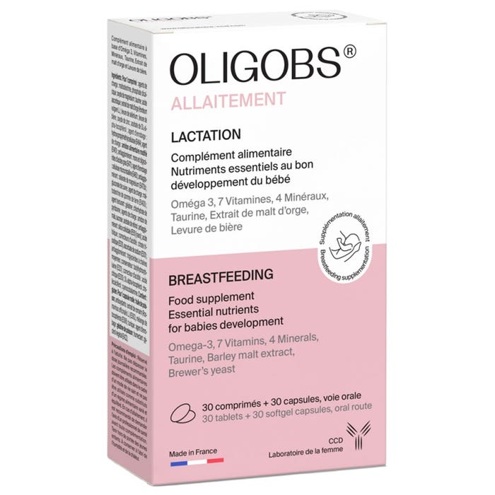 Lactancia 30 Comprimidos + 30 Capsulas Omega 3 Oligobs Ccd