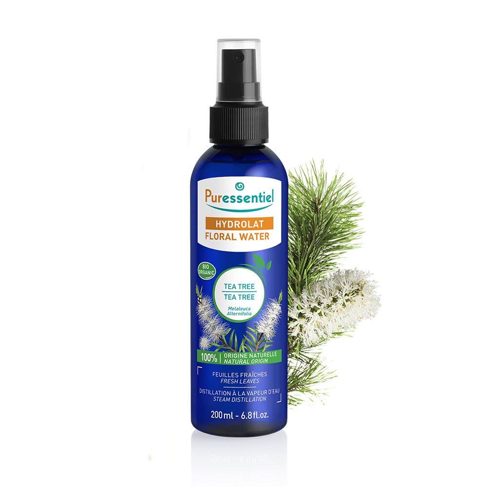 Puressentiel Agua floral Agua floral de Árbol del Té ecológico Piel grasa con imperfecciones 200 ml