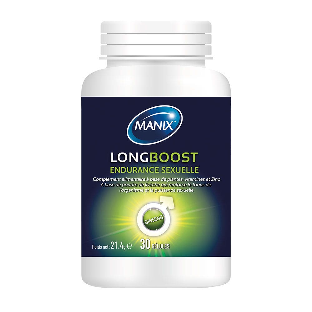 Manix Resistencia Long Boost Sexual 30 cápsulas