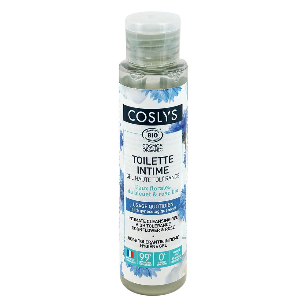 Coslys Higiene íntima Aguas florales de Aciano y Rosa BIO 450ml