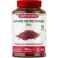Superdiet Levadura roja de arroz ecológica 120 cápsulas