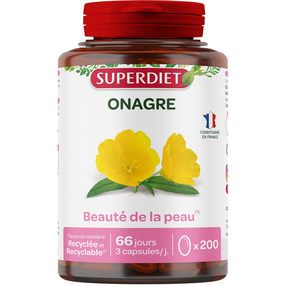 Superdiet Onagra 200 cápsulas