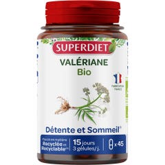 Superdiet Valeriana BIO 45 cápsulas