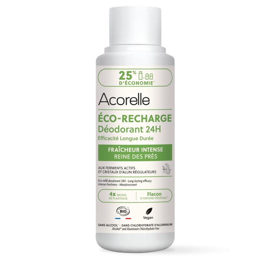 Acorelle Eco Recharge Déodorant Roll-On 24h Bio Certifiée Frescor intenso 100 ml