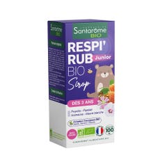 Santarome Respi'Rub Jarabe Junior ecológico A partir de 3 años Sabor Fresa 100 ml