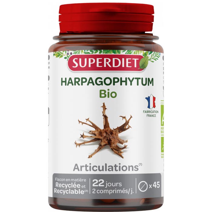 Superdiet Harpagophytum ecológico 45 cápsulas