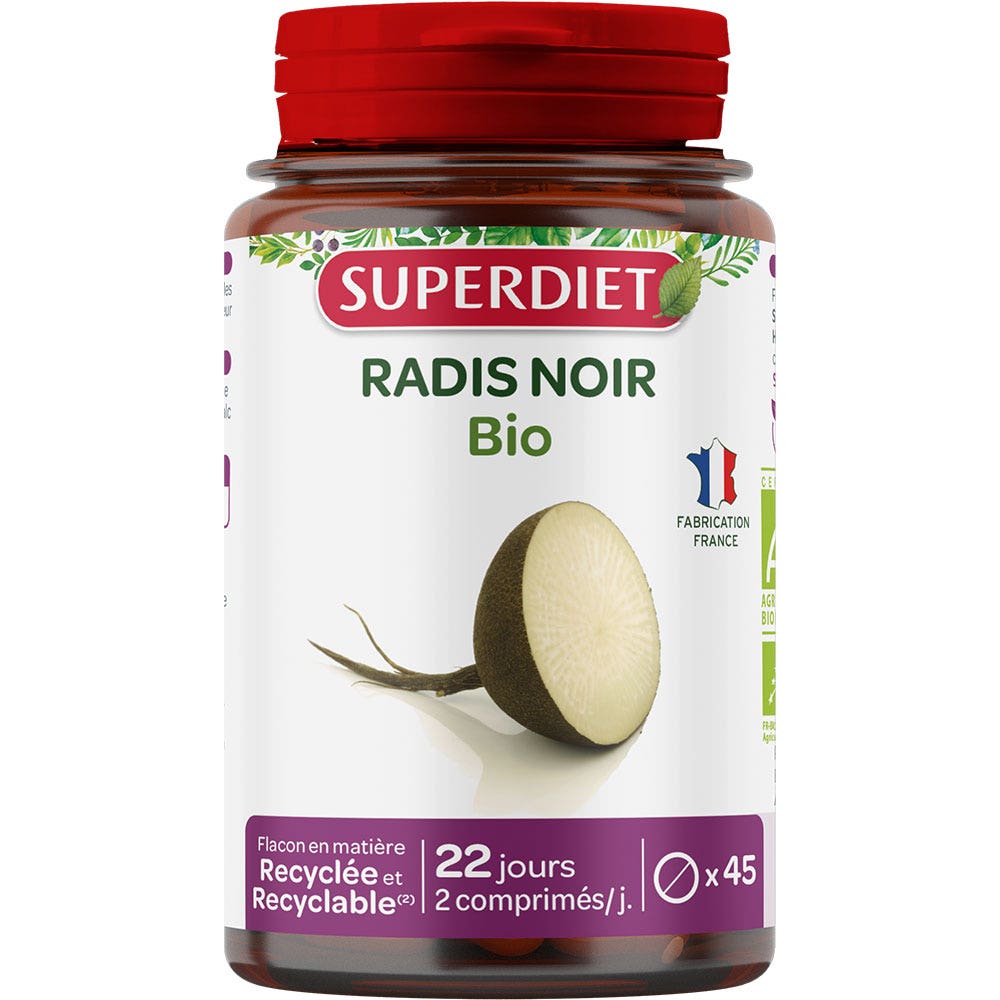 Superdiet Rábano negro ecológico 45 comprimidos