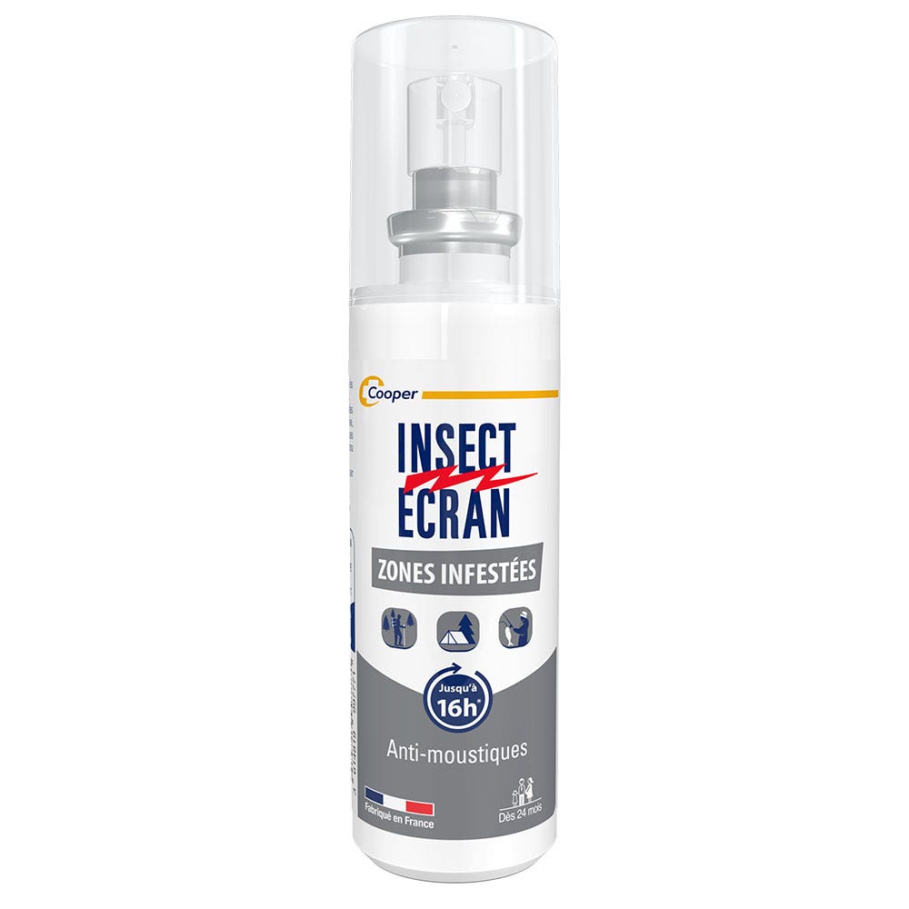 Insect Ecran Piel Repelente cutáneo Zonas infestadas Dès 24 Mois Jusqu'à 8h 50 ml