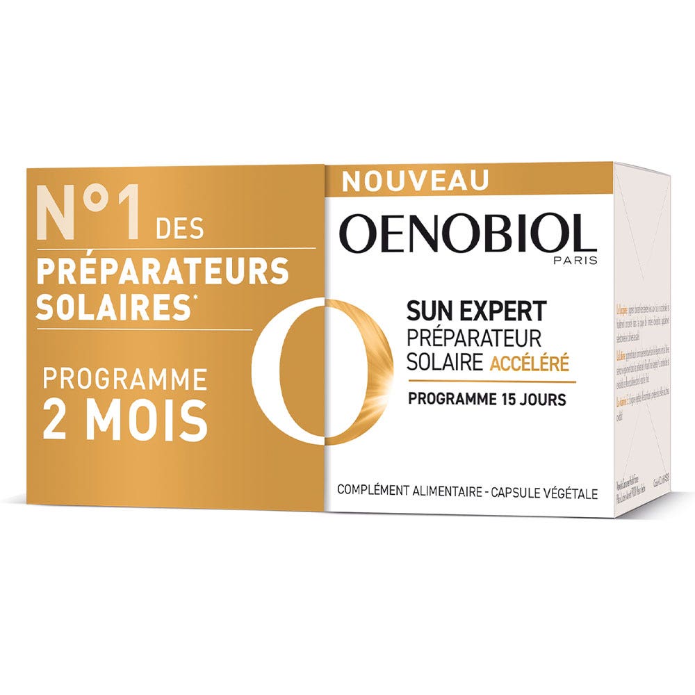 Oenobiol Sun Expert Acelerador solar preparación solar 2x15 cápsulas