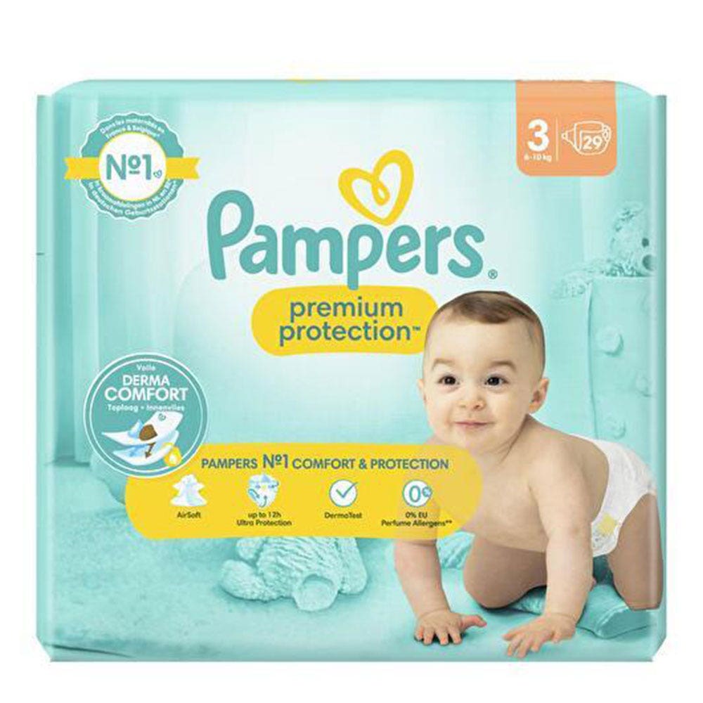 Pampers Premium Pañales Talla 3 6-10kg x29