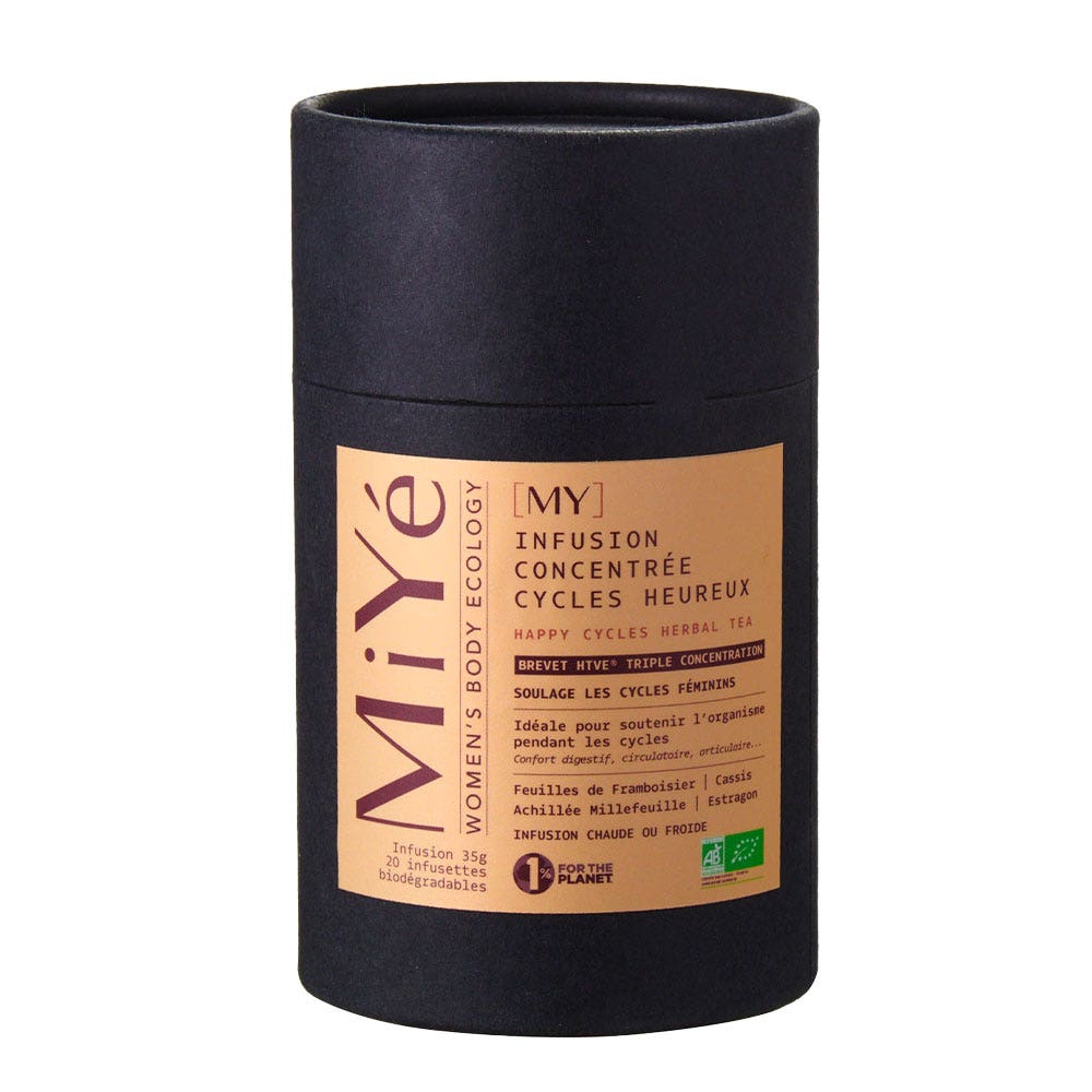 Miyé infusión concentrada ecológica [My] Happy Cycles 20 sobres