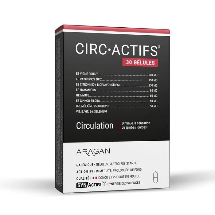 Aragan Synactifs Circactifs circulación 30 cápsulas