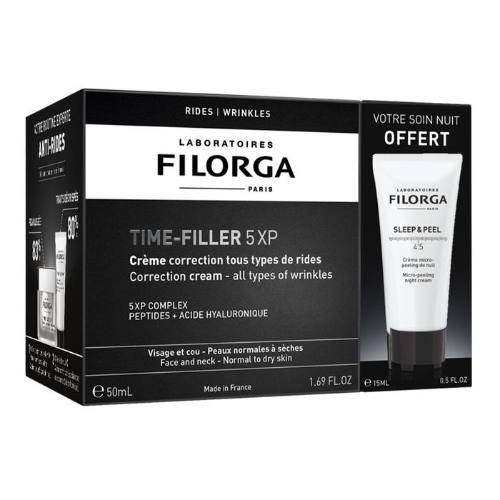 Filorga Time-Filler Crema Dúo Time-Filler 5XP + Sleep&Peel 4.5 Piel normal a seca