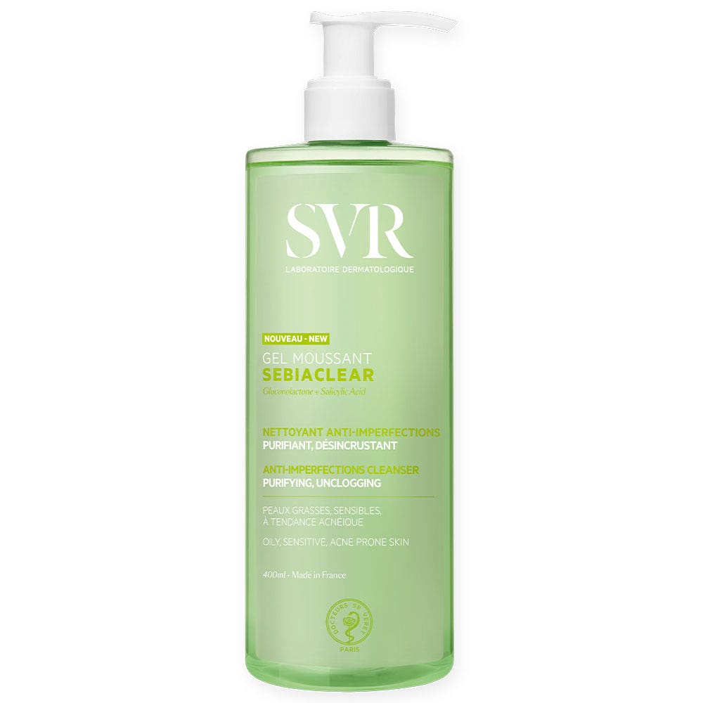 Svr Sebiaclear Gel Espumoso Pieles Grasas y Sensibles 400ml