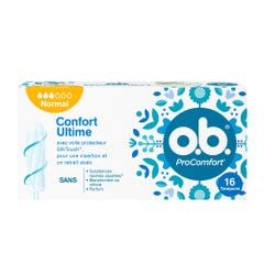 O.B. Almohadillas Pro Comfort Normal Sin aplicador x16