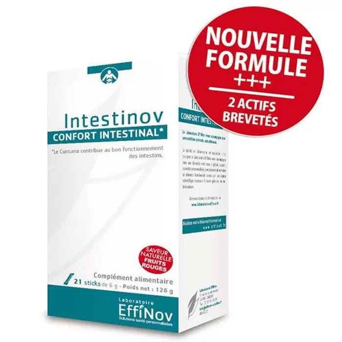 Intestinov 21 palos Confort intestinal Effinov Nutrition