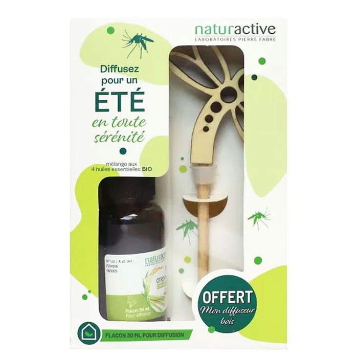 Naturactive Complex’ Difusión Citronela bio + Diffuseur Bois 30ml