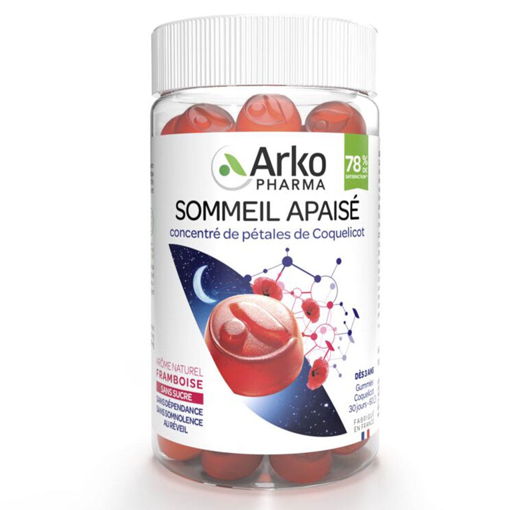 Arkopharma Gummies Phyto Sueño tranquilo Coquelicot 60 Gominolas