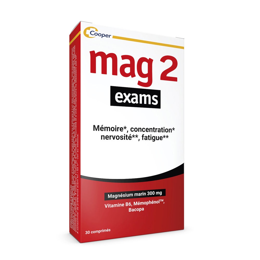 Mag 2 Exámenes Magnesio marino 30 comprimidos