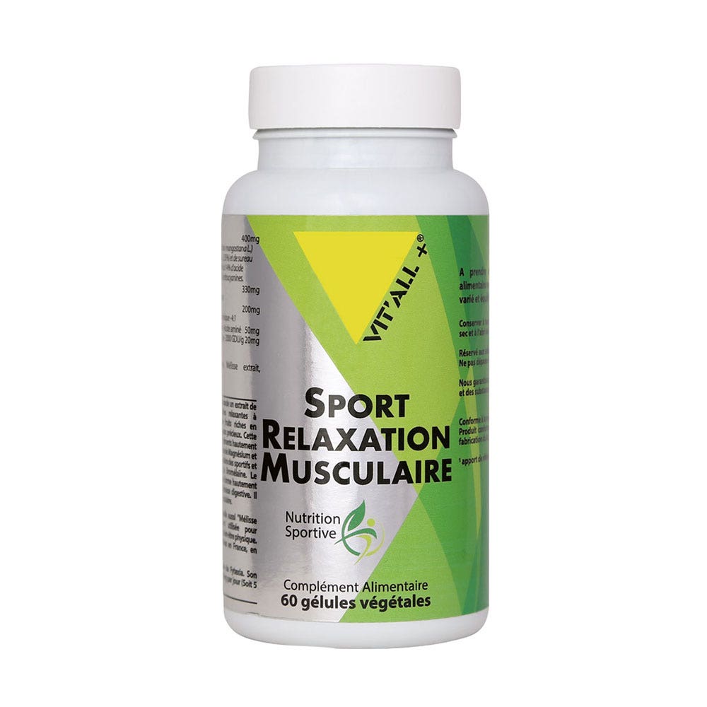 Vit'All+ Sport Relajación muscular con Tensless 60 cápsulas vegetales