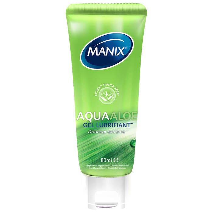 Manix AquaAloe Gel lubricante Sensitive 80ml - Easypara Manix AquaAloe Gel lubricante Sensitive 80ml - Easypara