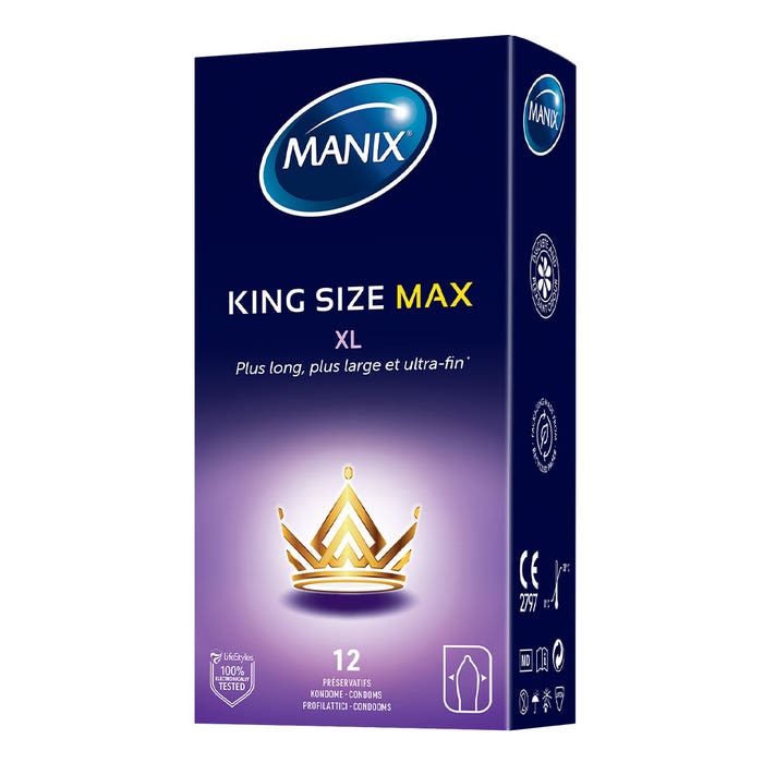 Preservativos maximum comfort king size x12 Manix