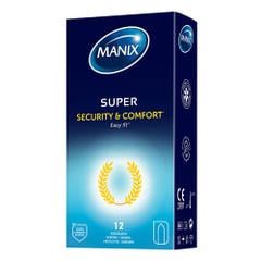 Manix Super Preservativos de seguridad y confort x12