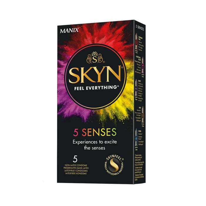 Skyn Preservativos 5 Sentidos X5 x5 5 Senses Manix