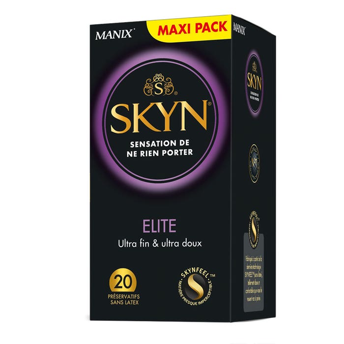 Skyn Elite Preservativos X10 x20 Elite Ultra Fin et Ultra Doux Manix
