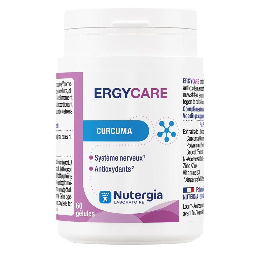 Nutergia Ergycare con cúrcuma 60 cápsulas