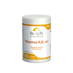 Be-Life Vitaminas K2+d3 1000 30 Gelulas Bio-life