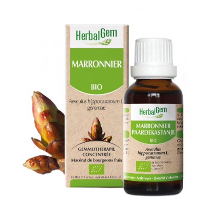 Herbalgem Bourgeons Vena orgánica Circular Confort Castaño de Indias Bio 30 ml