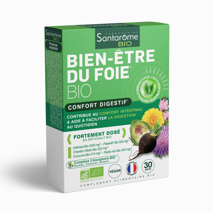 Santarome Bien-etre Du Foie bio Confort Digestif 30 cápsulas