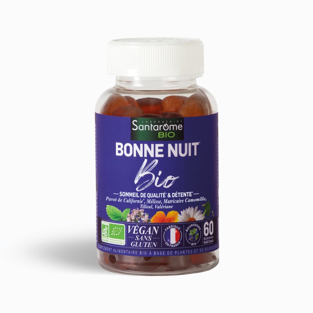 Santarome Bonne Nuit Bonne Nuit bio Pour des nuits sereines 60 gominolas