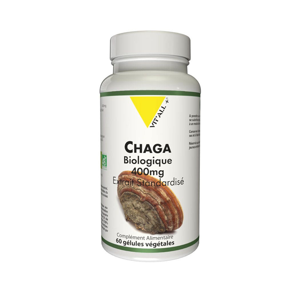 Vit'All+ Chaga ecológico 60 cápsulas vegetales
