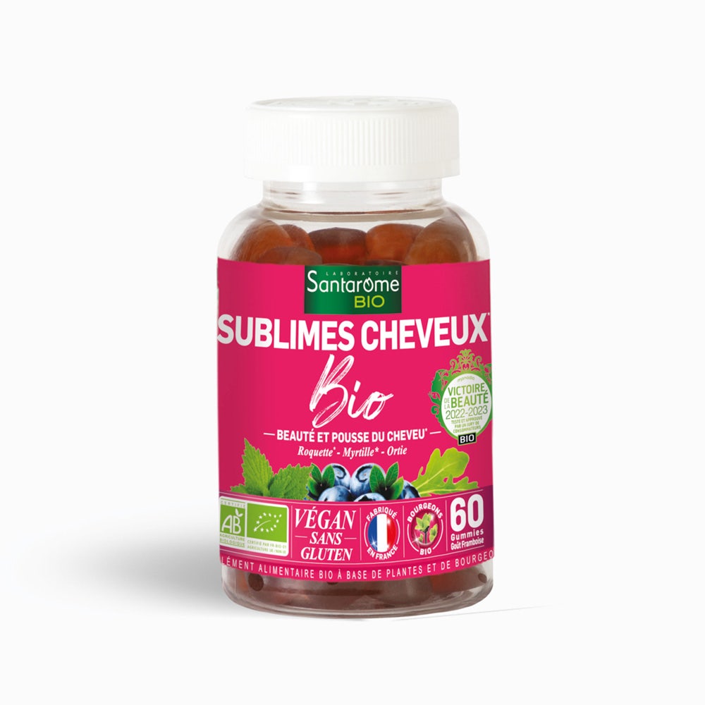 Santarome Sublima el cabello ecológico Beauté & Pousse du cheveu 60 gominolas