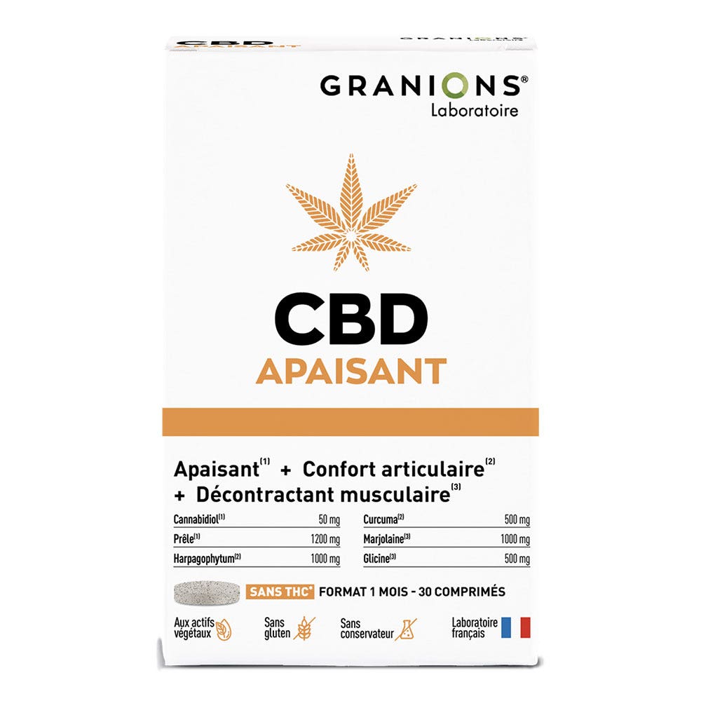 Granions CBD relajante 30 comprimidos