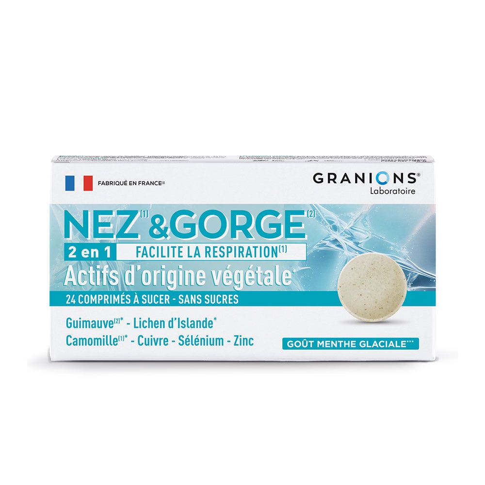 Granions Nariz y garganta 24 comprimidos masticables