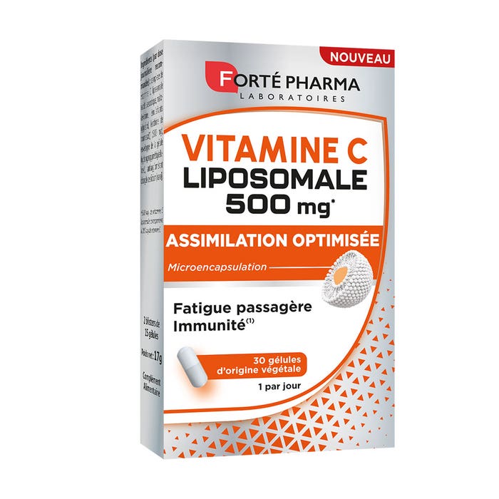 Forté Pharma Vitamina C Liposomal 500mg Vitalidad y fatiga 30 cápsulas vegetales