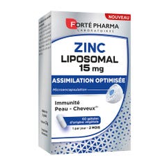 Forté Pharma Forté Real Zinc Liposomal 15 mg Immunea Piel Cabello y Uñas 60 cápsulas