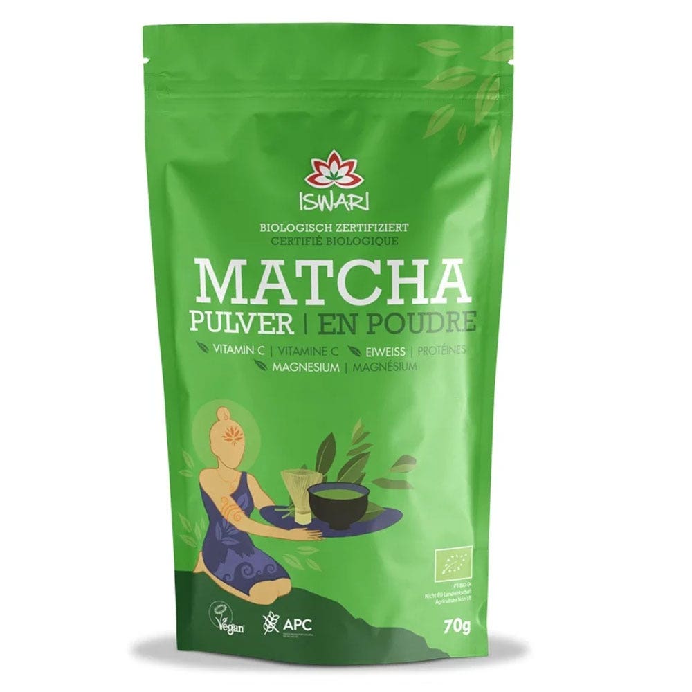 Iswari Petit Bouddha Matcha ecológico en polvo 70g