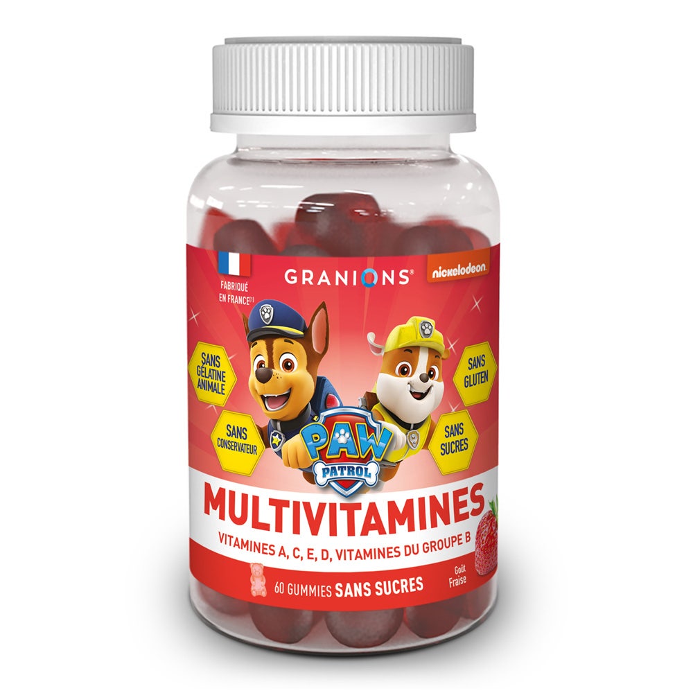 Granions Gummies Kid multivitaminas patrulla Fresa infantil 60 gomas