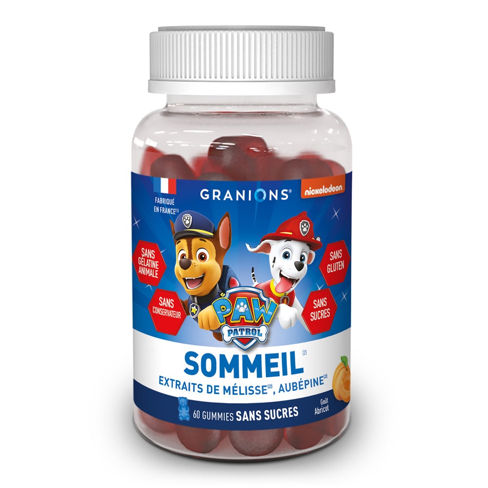 Granions Patrulla del sueño Niño Albaricoque 60 gomas