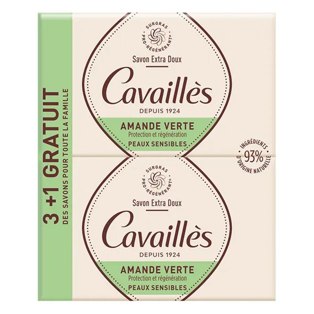 Rogé Cavaillès Jabón extrasuave almendra verde 250g