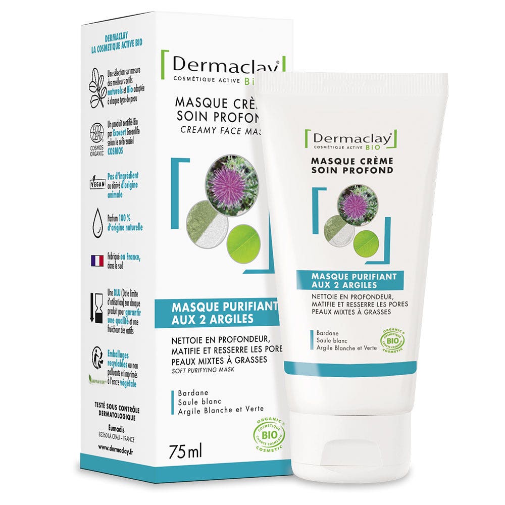 Dermaclay Mascarilla Purificante con 2 Arcillas 50ml