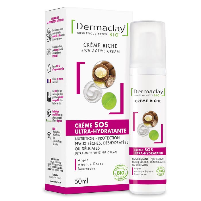 Crema Sos Ultrahidratante Bio 50ml Dermaclay