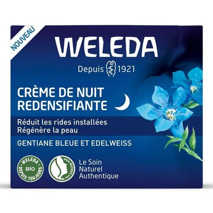 Crema de noche redensificante pieles maduras 30 ml Gentiane Bleue Et Edelweiss Weleda