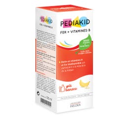 Pediakid Hierro + Vitaminas B Jarabe Sabor Plátano 125ml
