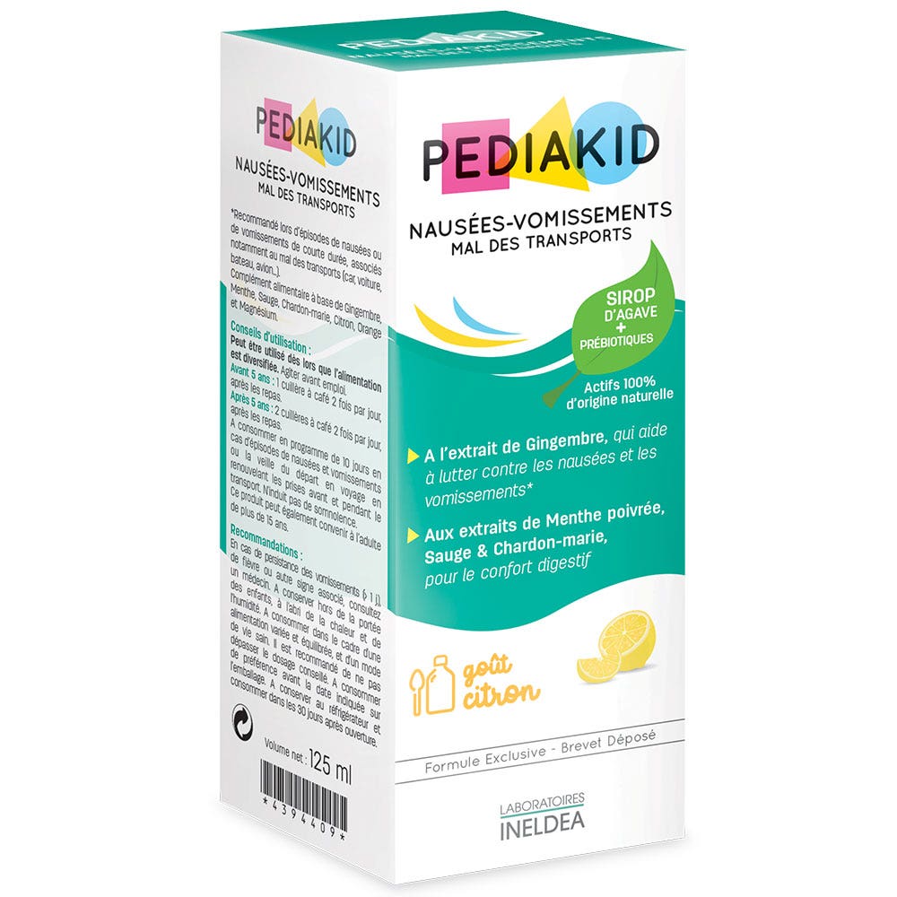 Pediakid Jarabe náuseas vómitos mareos 125 ml