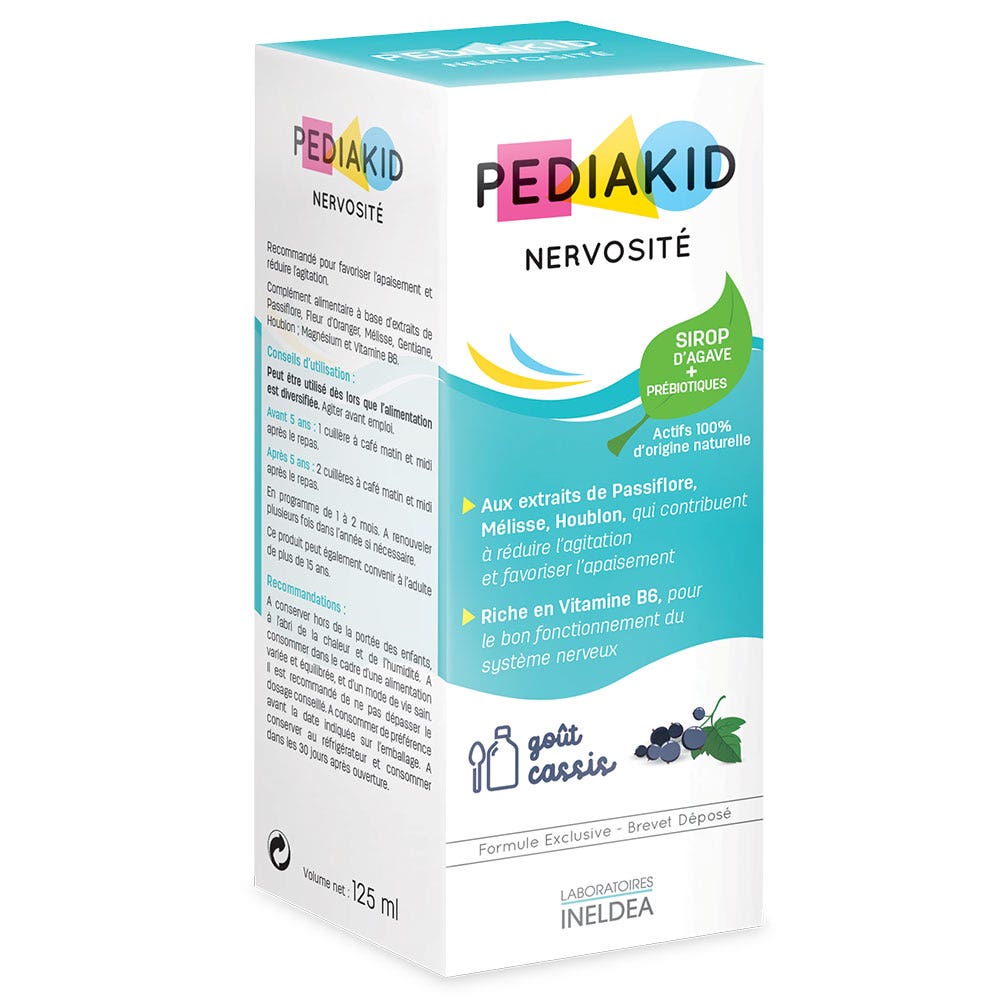 Pediakid Jarabes nerviosismo sabor grosella 125ml